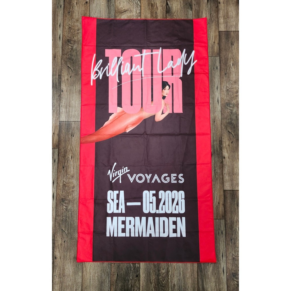 Virgin Voyages Brilliant Lady Tour Mermaiden Sea 05 2026 Red Black Banner